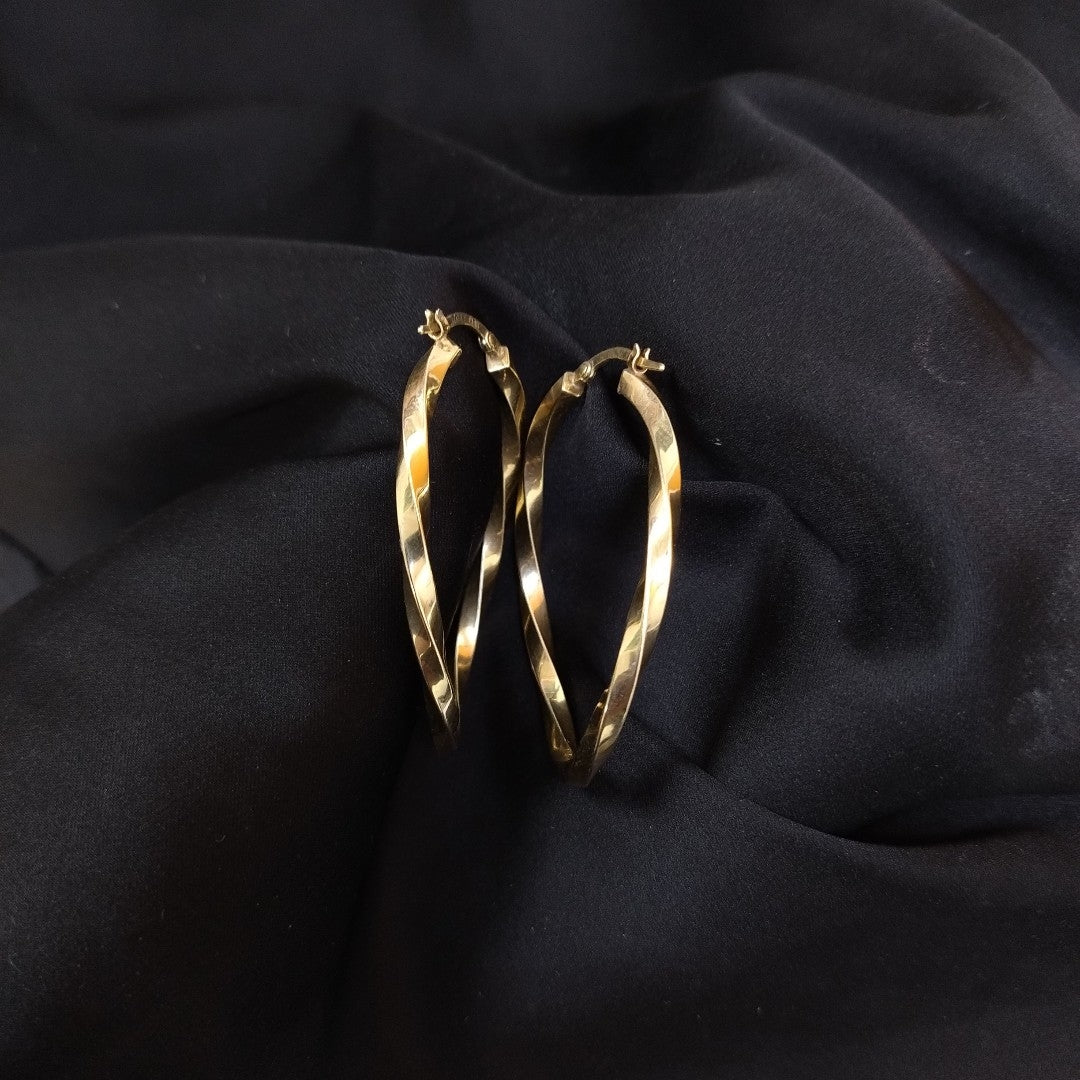 ARRACADAS PAR ORO 14 K 2.8 GRMS (SEMINUEVO)