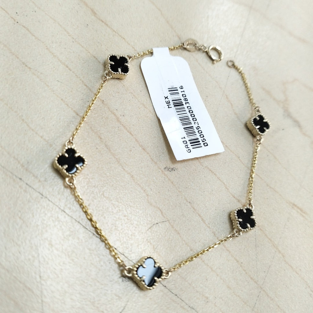 PULSERA ESPECIAL PIEDRAS COLOR 10K 18 CM 2.4 GR (NUEVO)