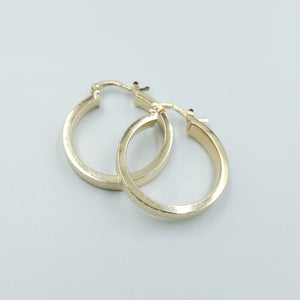 ARETES TEJIDO ARRACADAS FACETADAS 14K 2.8 GR (NUEVO)