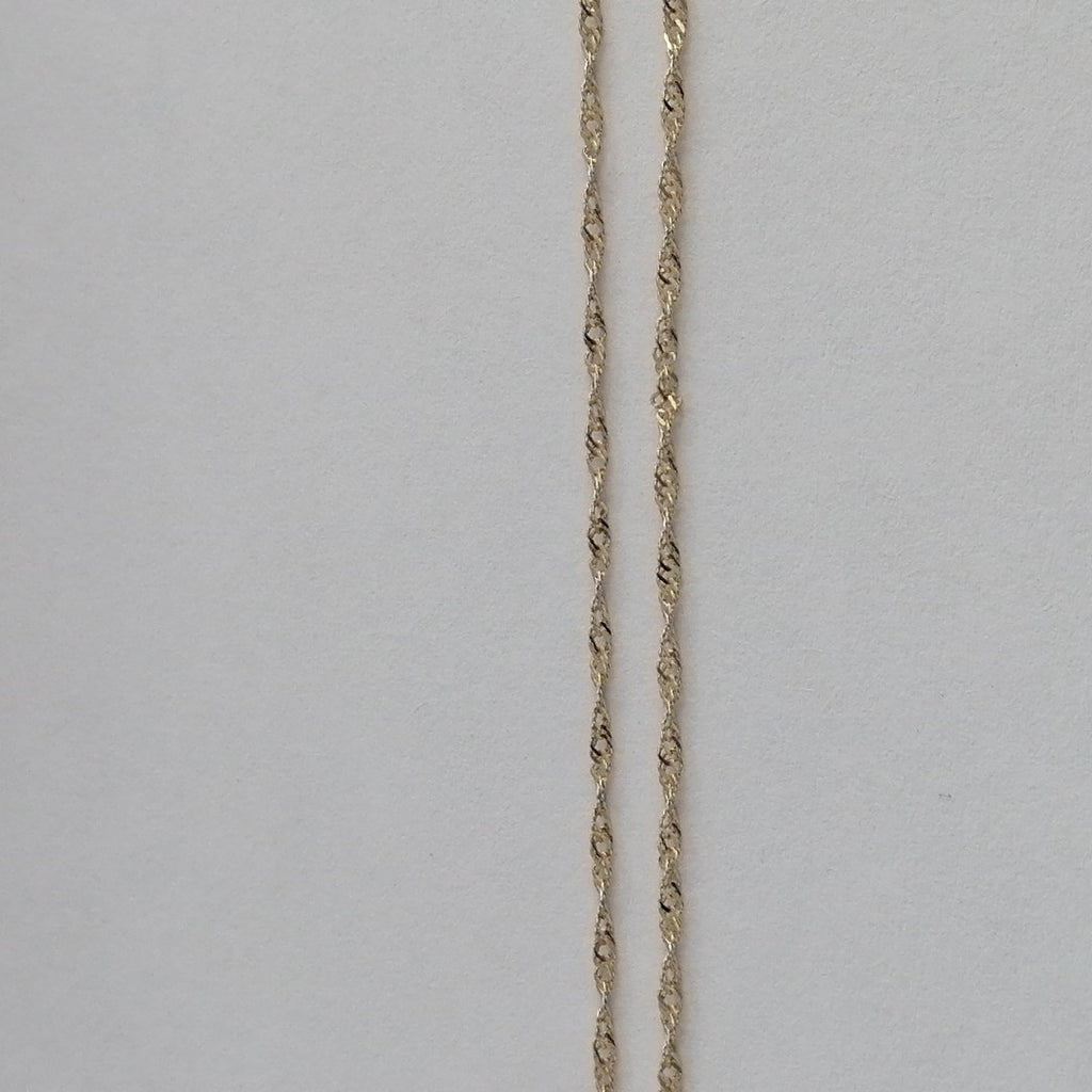 CADENA, MEDALLA RELIGIOSA ORO 10 K 1.5 GRMS (SEMINUEVO)