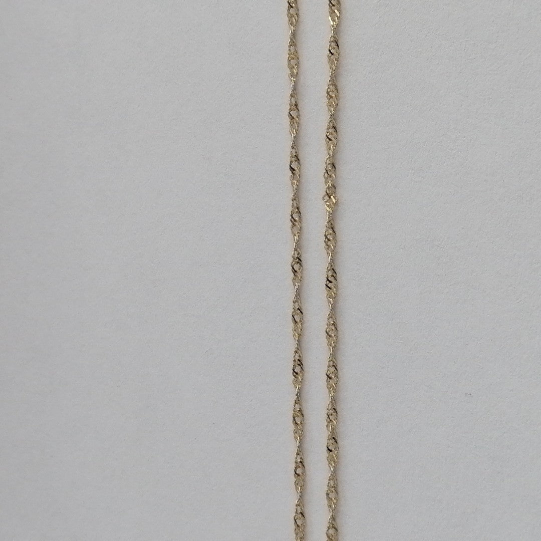 CADENA, MEDALLA RELIGIOSA ORO 10 K 1.5 GRMS (SEMINUEVO)
