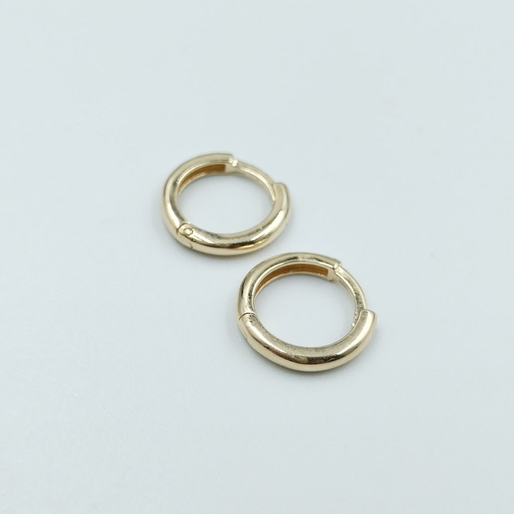 ARETES ARRACADAS LISAS 10K 1.2 GR (NUEVO)