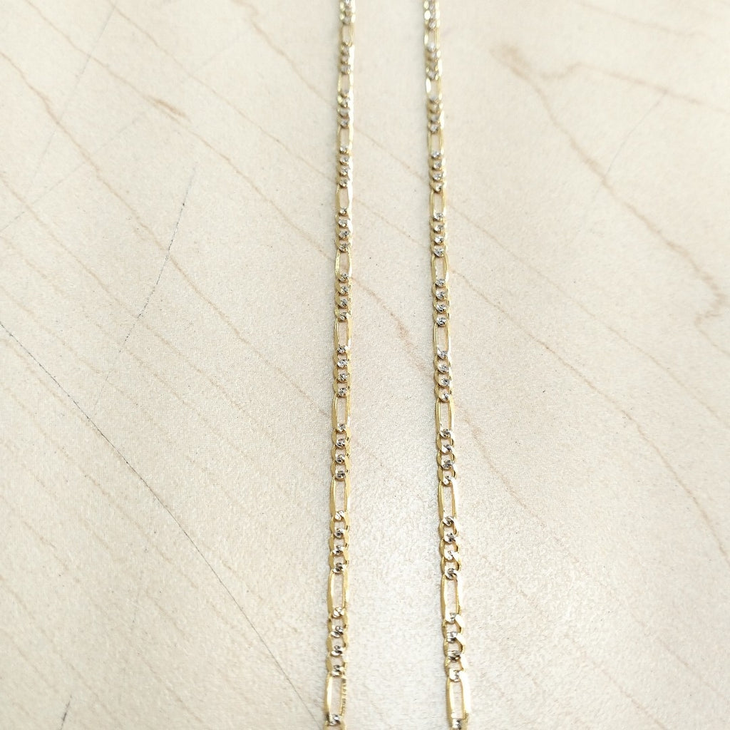 CADENA 3X1 DIAMANTADA 14K 55 CM 4.7 GR (NUEVO)