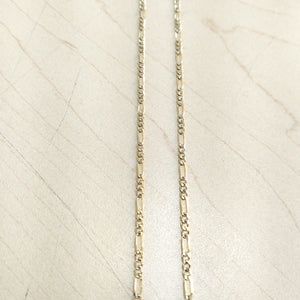 CADENA 3X1 DIAMANTADA 14K 55 CM 4.7 GR (NUEVO)