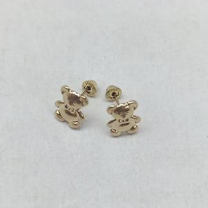 BROQUELES BROQUEL FIG OSO 14K 0.2592 GR (NUEVO)