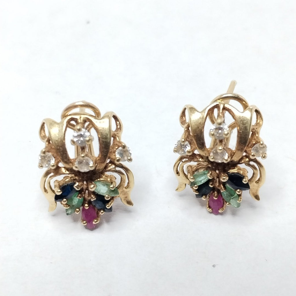 ARETES PAR ORO 14 K 4.7 GRMS (SEMINUEVO)