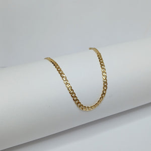 PULSERA TEJIDO BARBADA 14K 18 CM 2 GR (NUEVO)