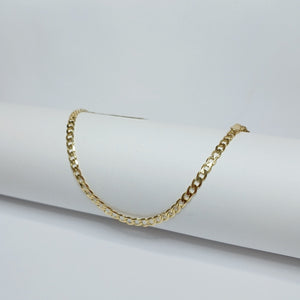 PULSERA TEJIDO BARBADA 14K 18 CM 3.3 GR (NUEVO)