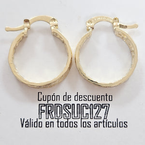 ARETES ARRACADAS FIG GRECAS 14K 1.8 GR (NUEVO)