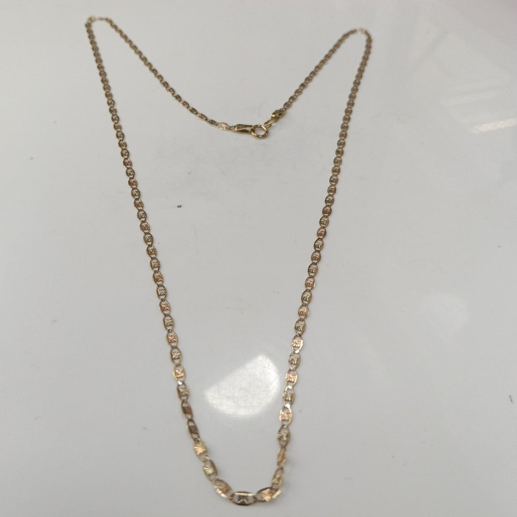 CADENA ORO, ORO COMBINADO 10 K 2.7 GRMS (SEMINUEVO)