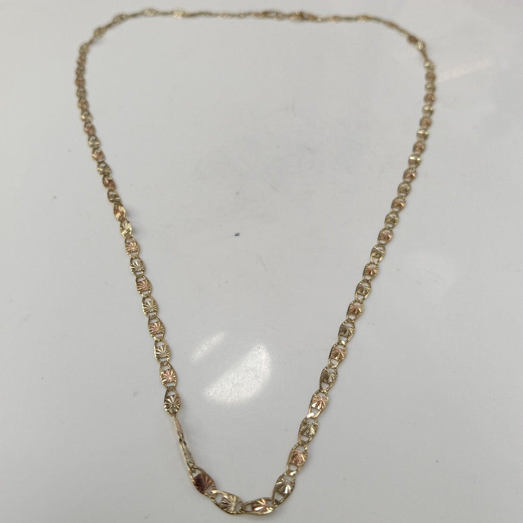 CADENA ORO, ORO COMBINADO 10 K 3.2 GRMS (SEMINUEVO)