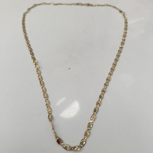 CADENA ORO, ORO COMBINADO 10 K 3.2 GRMS (SEMINUEVO)