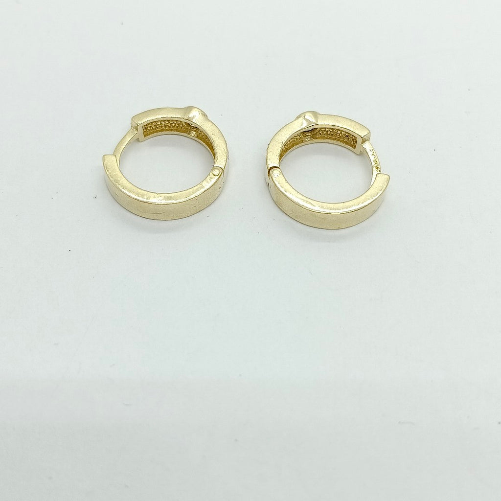 ARETES ARRACADAS C CIRCONIAS 10K 2.6 GR (NUEVO)