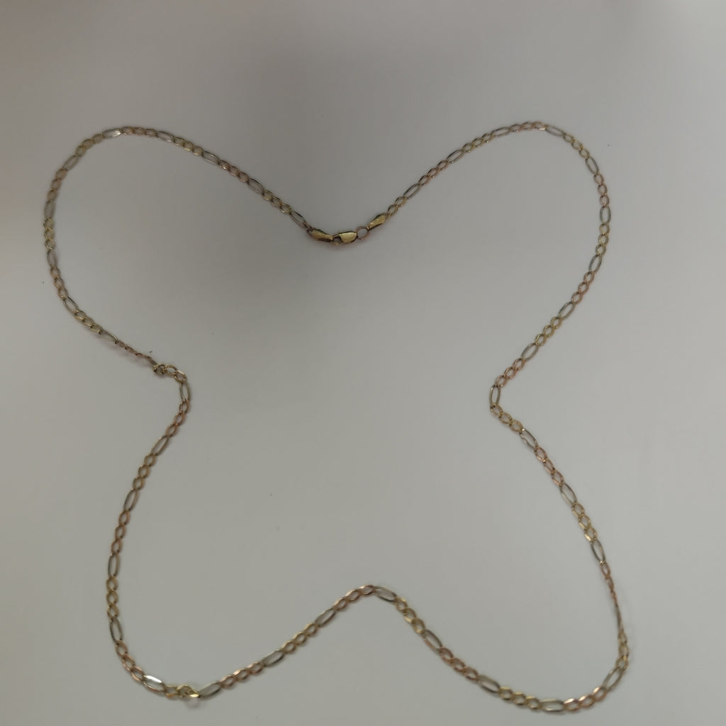 CADENA ORO, ORO COMBINADO 14 K 3.8 GRMS (SEMINUEVO)