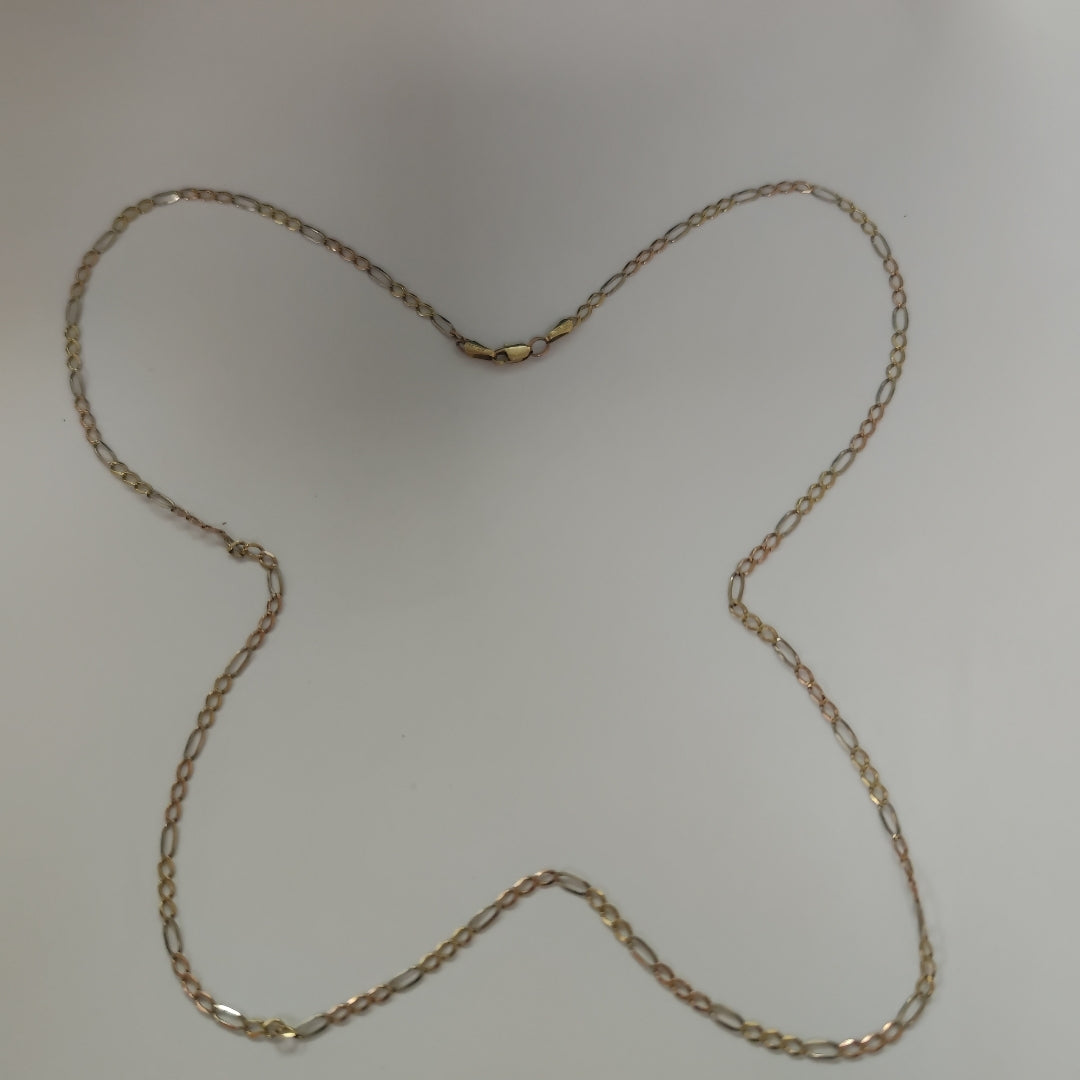 CADENA ORO, ORO COMBINADO 14 K 3.8 GRMS (SEMINUEVO)