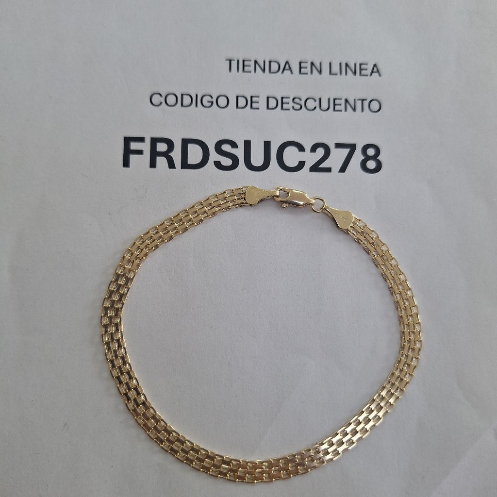 PULSERA ESPECIAL 10K 21 CM 4.4 GR (NUEVO)