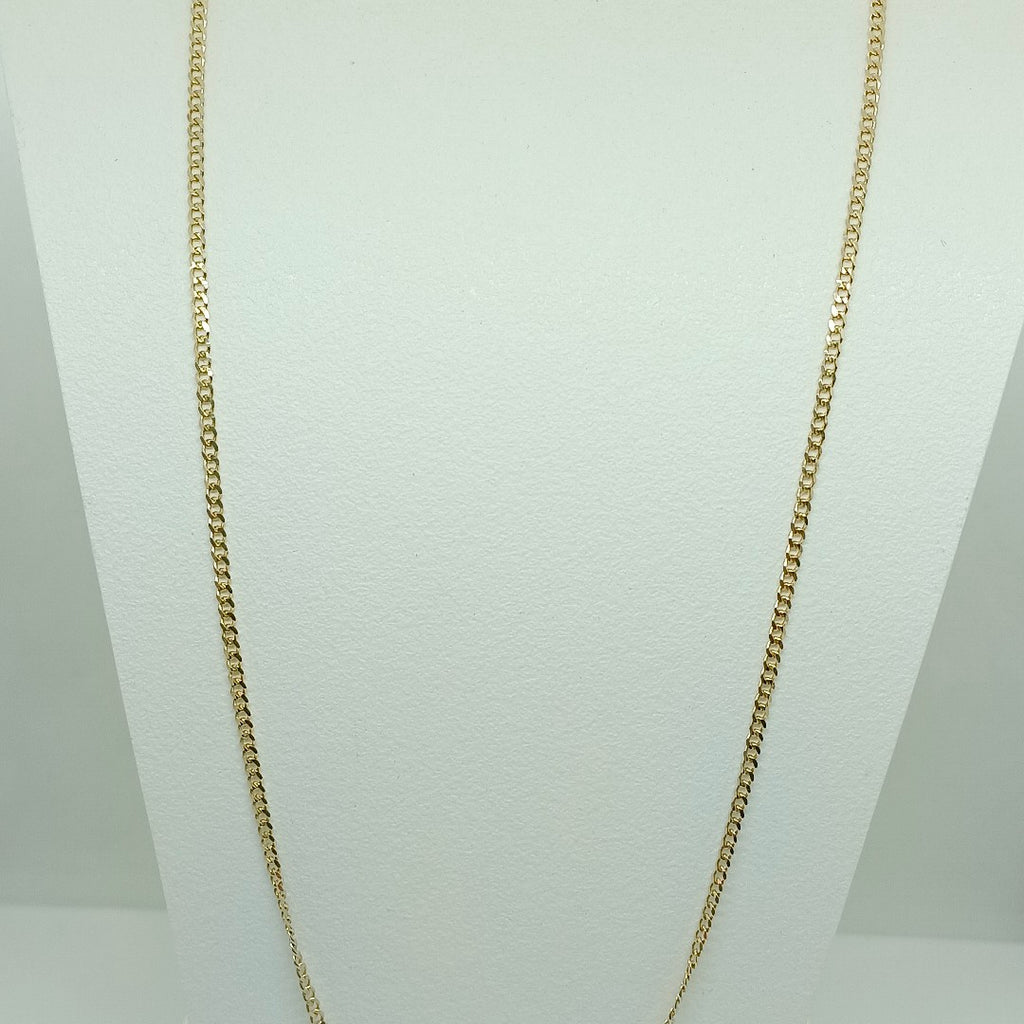 CADENAS TEJIDO BARBADA ORO 10K 50 CM 3.4 GR (NUEVO)