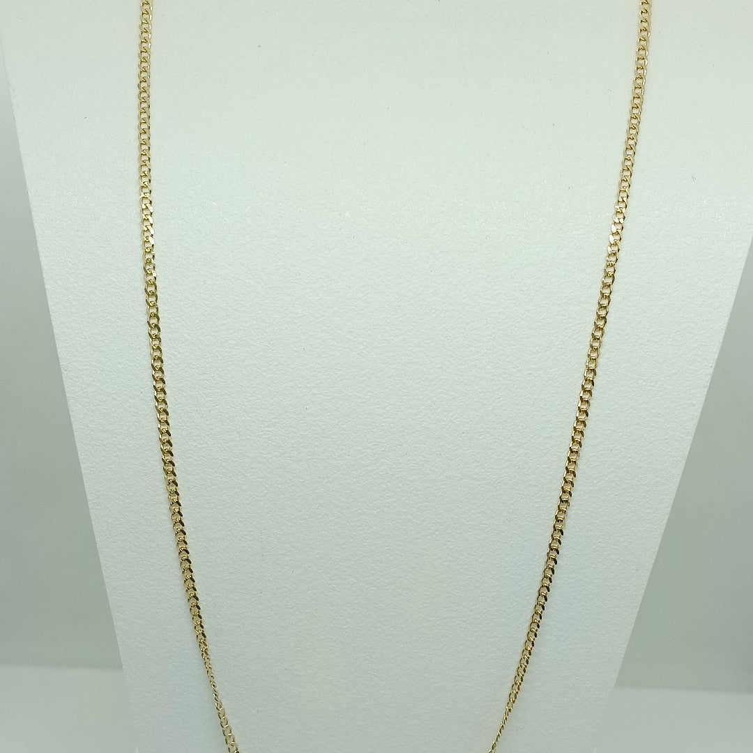 CADENAS TEJIDO BARBADA ORO 10K 50 CM 3.4 GR (NUEVO)