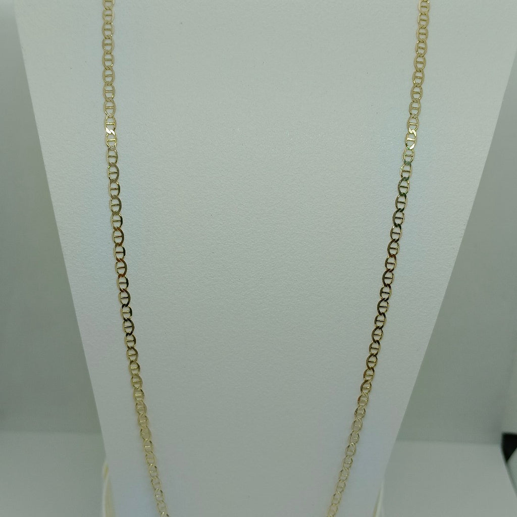 CADENAS TEJIDO GUCHI ORO 10K 55 CM 4.1 GR (NUEVO)