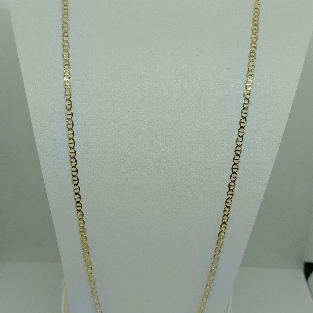 CADENAS TEJIDO GUCHI ORO 10K 55 CM 4.1 GR (NUEVO)