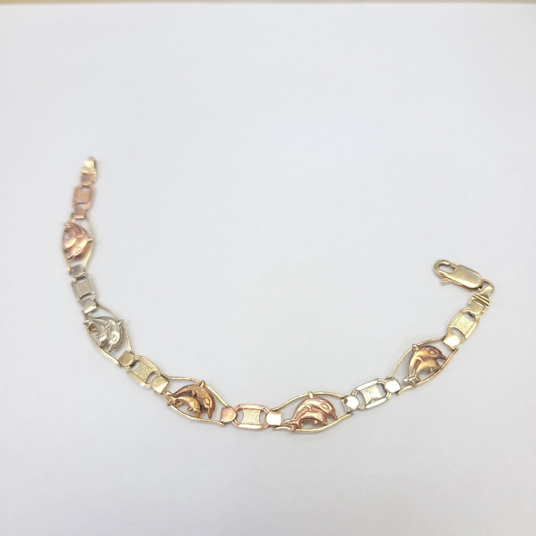 PULSERA ORO,ORO COMBINADO 14 K 10,70 GRMS (SEMINUEVO)