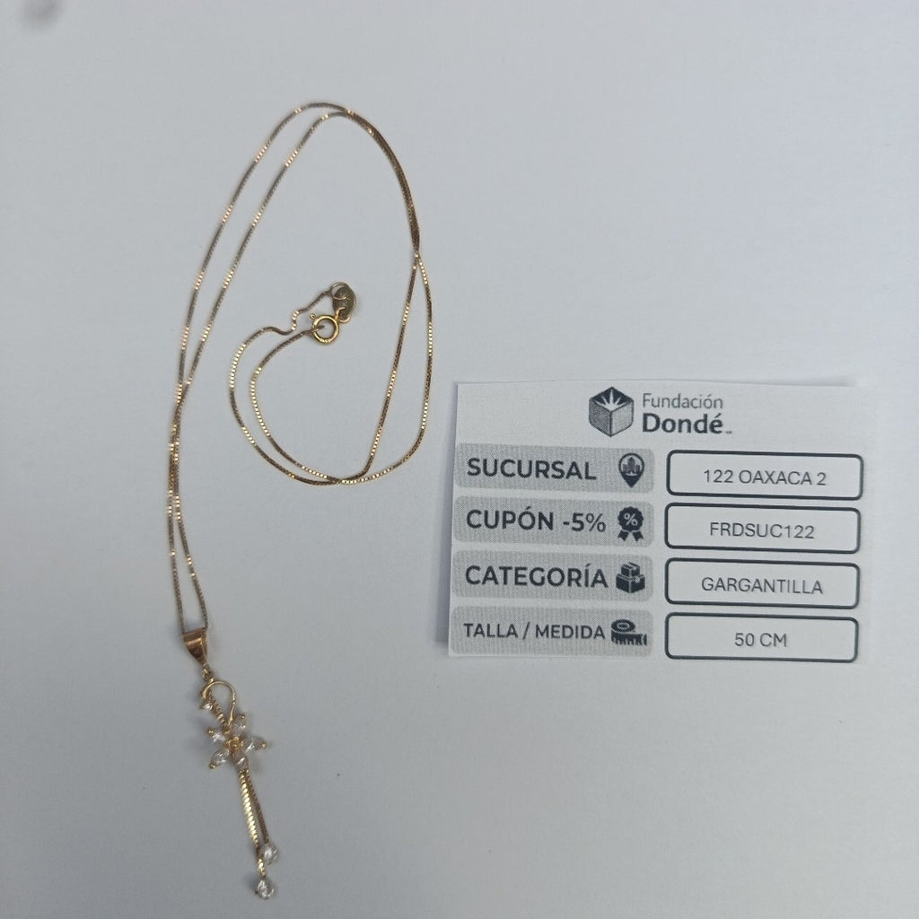 CADENA, DIJE ORO 14 K 2 GRMS (SEMINUEVO)
