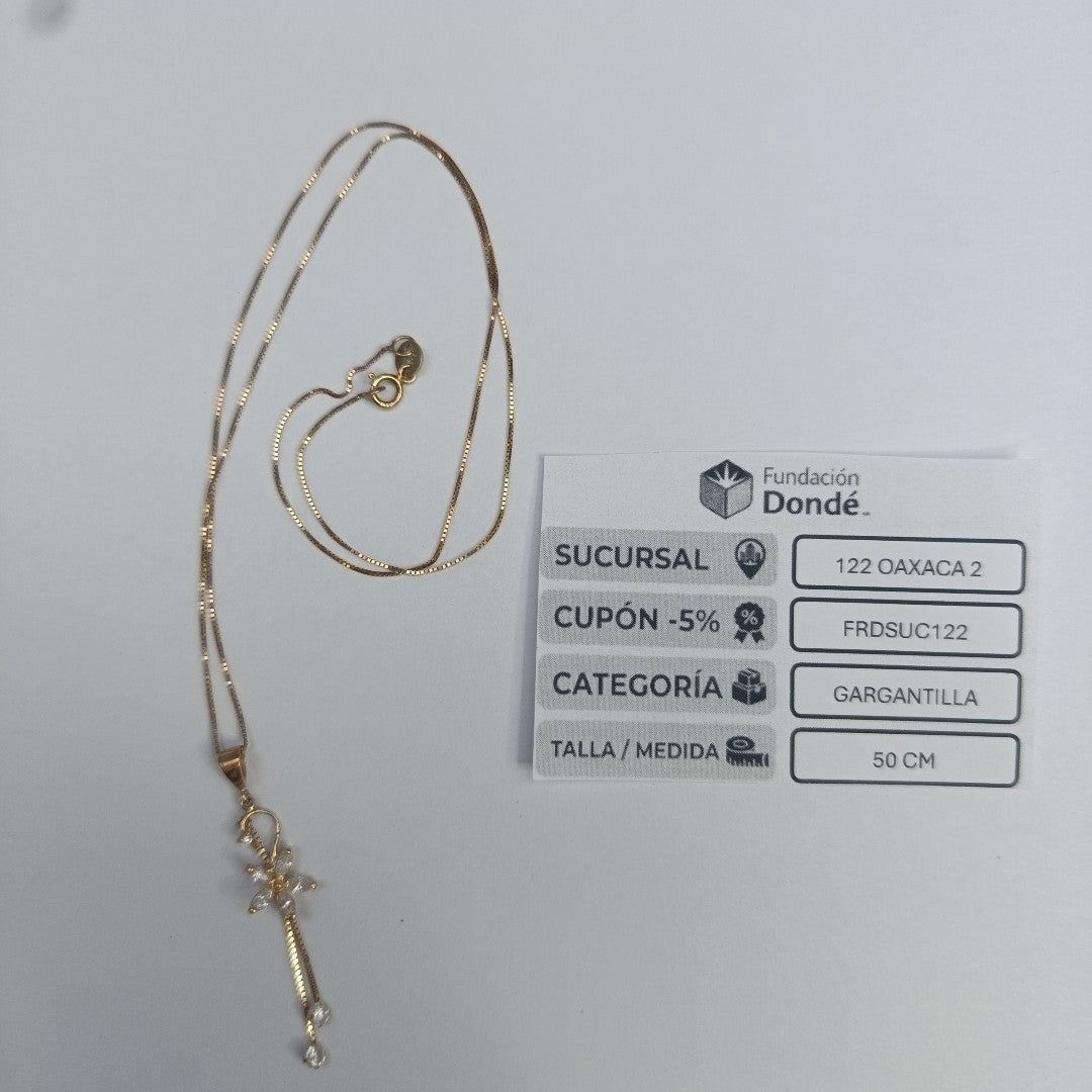 CADENA, DIJE ORO 14 K 2 GRMS (SEMINUEVO)