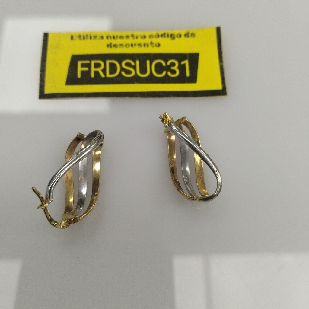 ARETES PAR ORO 14 K 2.3 GRMS (SEMINUEVO)
