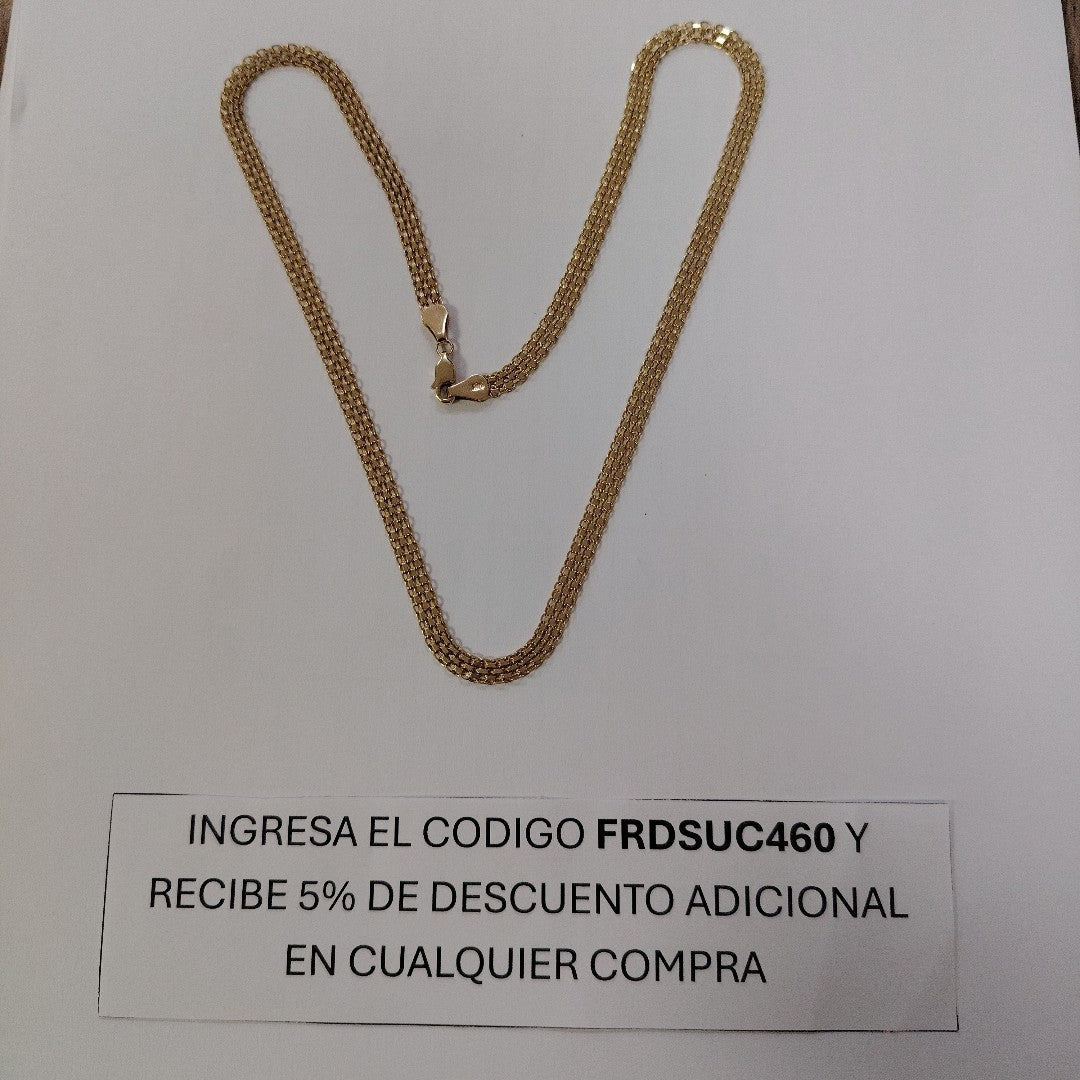 CADENA ESPECIAL 14K 50 CM 11.6 GR (NUEVO)