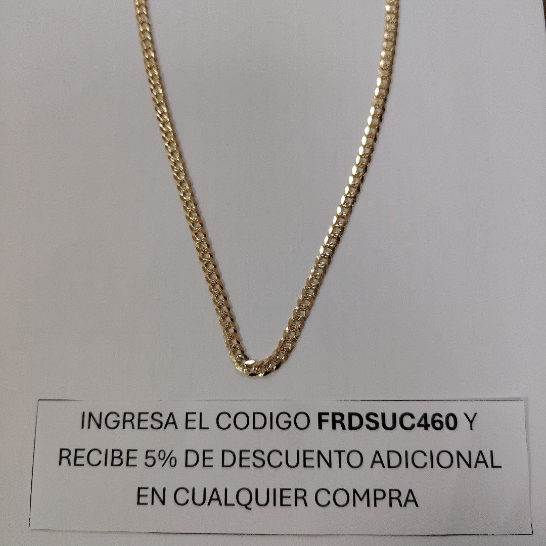 CADENA BARBADA 14K 60 CM 21.1 GR (NUEVO)