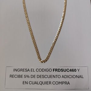 CADENA BARBADA 14K 60 CM 21.1 GR (NUEVO)