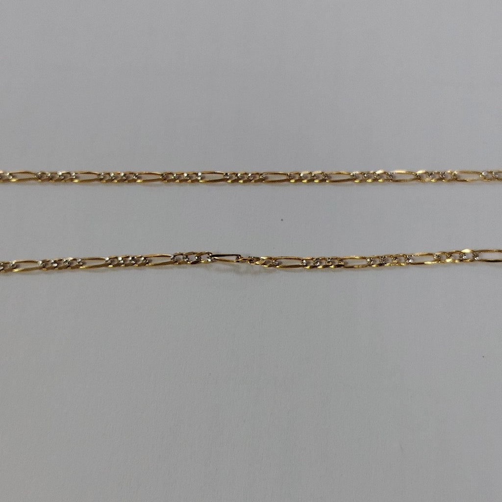 CADENA 3X1 DIAMANTADA 14K 60 CM 5 GR (NUEVO)