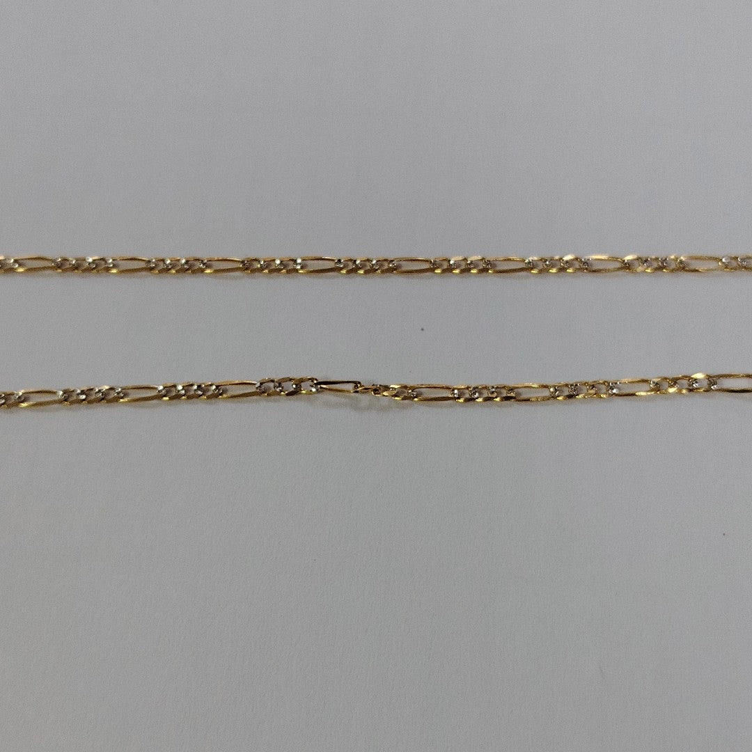 CADENA 3X1 DIAMANTADA 14K 60 CM 5 GR (NUEVO)