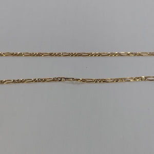 CADENA 3X1 DIAMANTADA 14K 60 CM 5 GR (NUEVO)