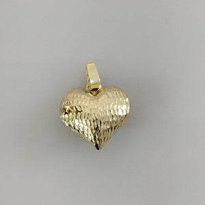 DIJE TEJIDO CORAZON LABRADO 14K 1 GR (NUEVO)