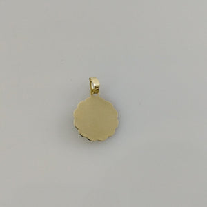 DIJE MEDALLA RELIGIOSA 14K 0.8 GR (NUEVO)
