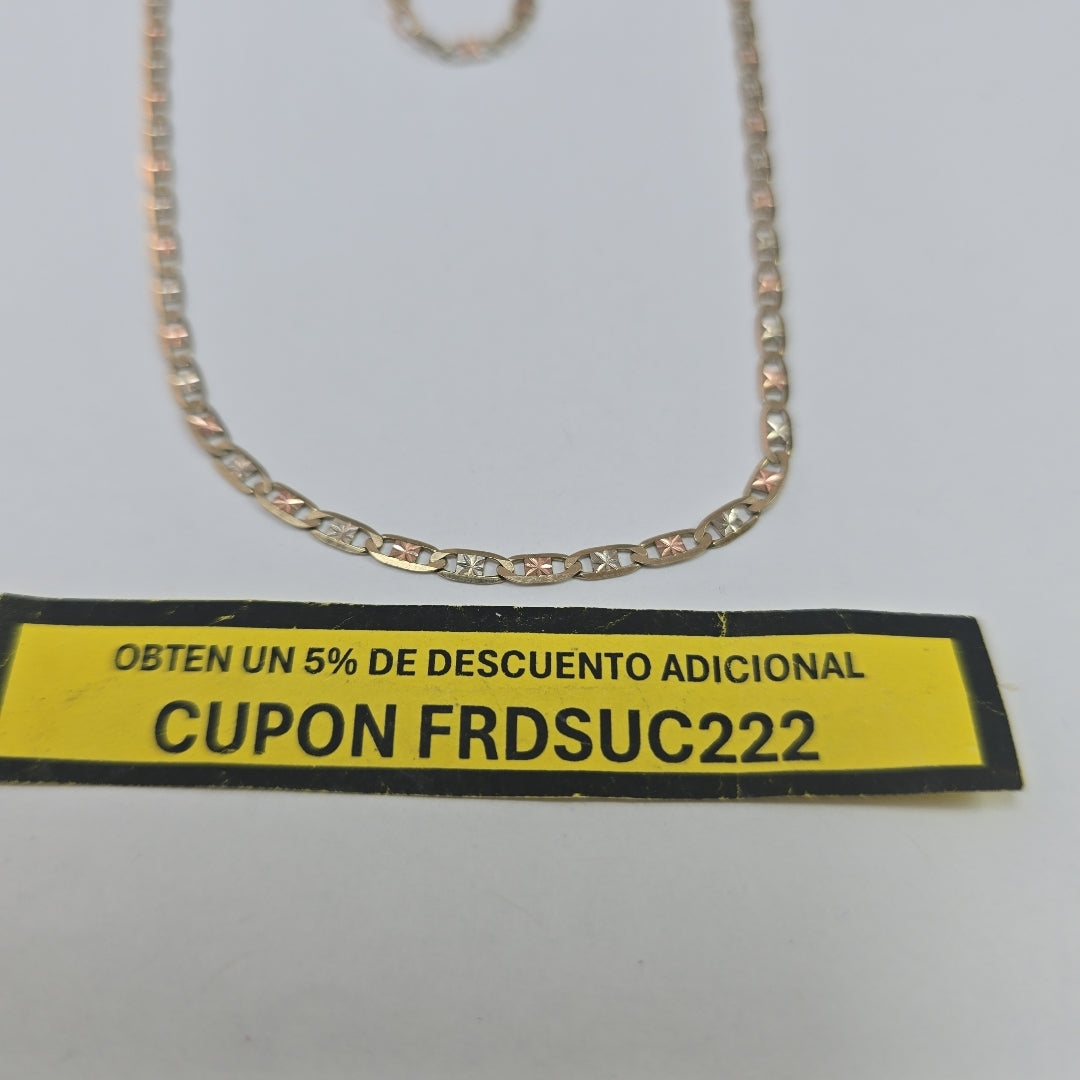 CADENA ORO COMBINADO 10 K 4,30 GRMS (SEMINUEVO)