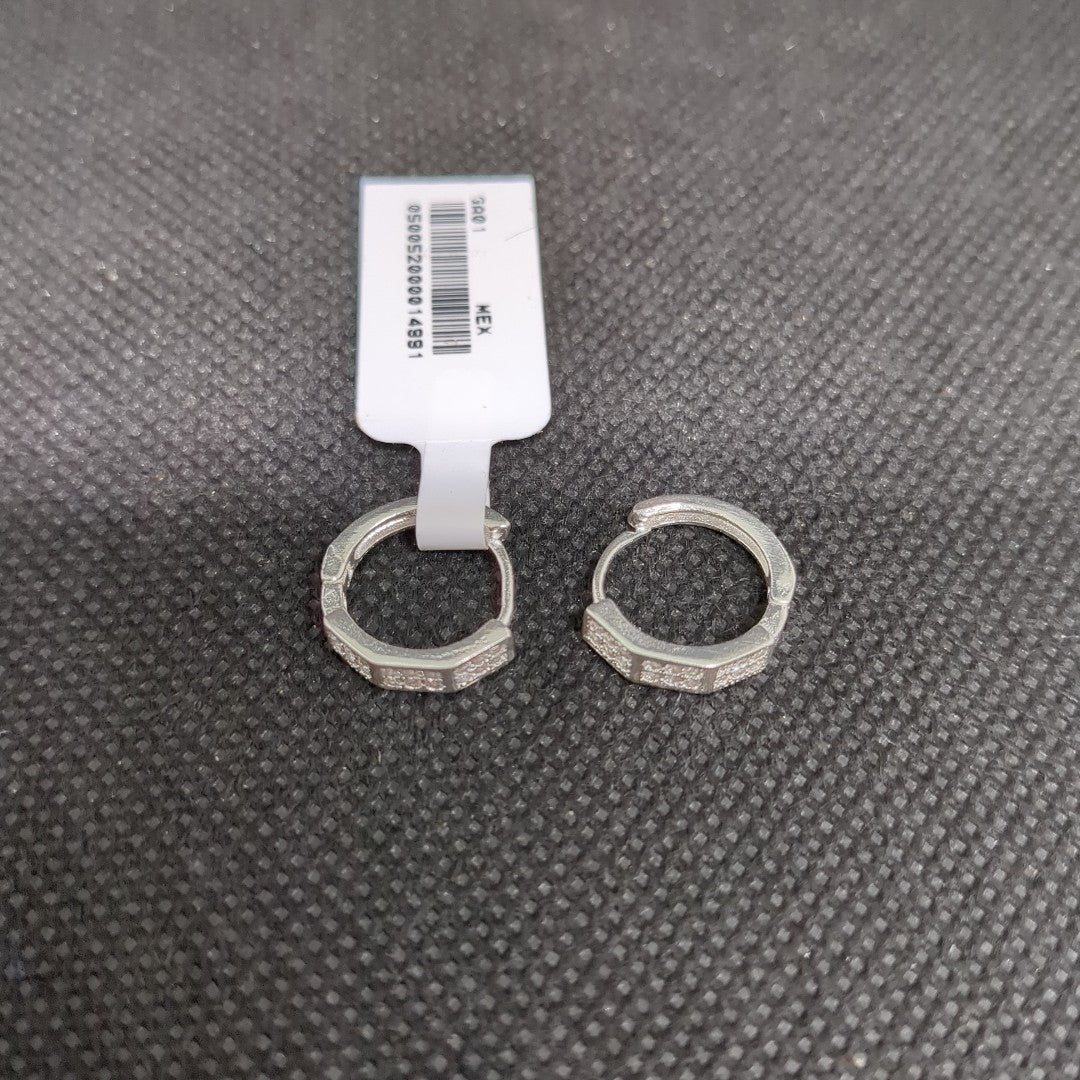 ARRACADAS C/CIRCONIAS PLATA .925 2.5 GR (NUEVO)