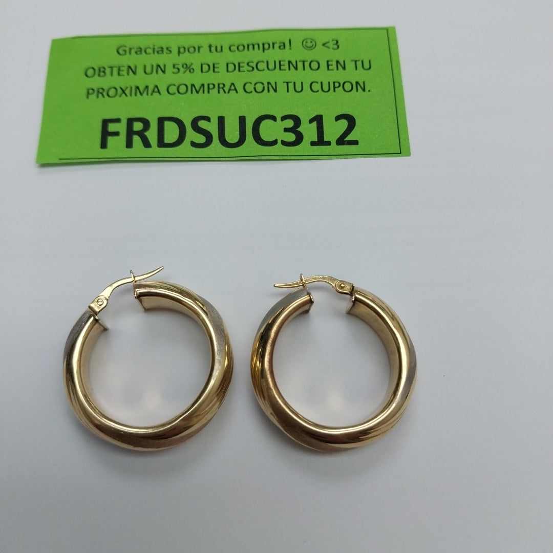 ARRACADAS PAR ORO 10 K 4,50 GRMS (SEMINUEVO)