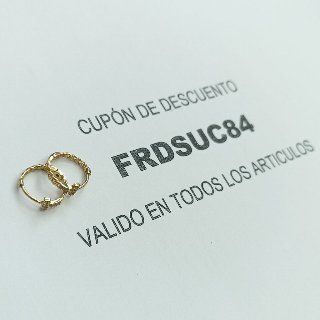 ARRACADAS PAR ORO 10 K 1 GRMS (SEMINUEVO)