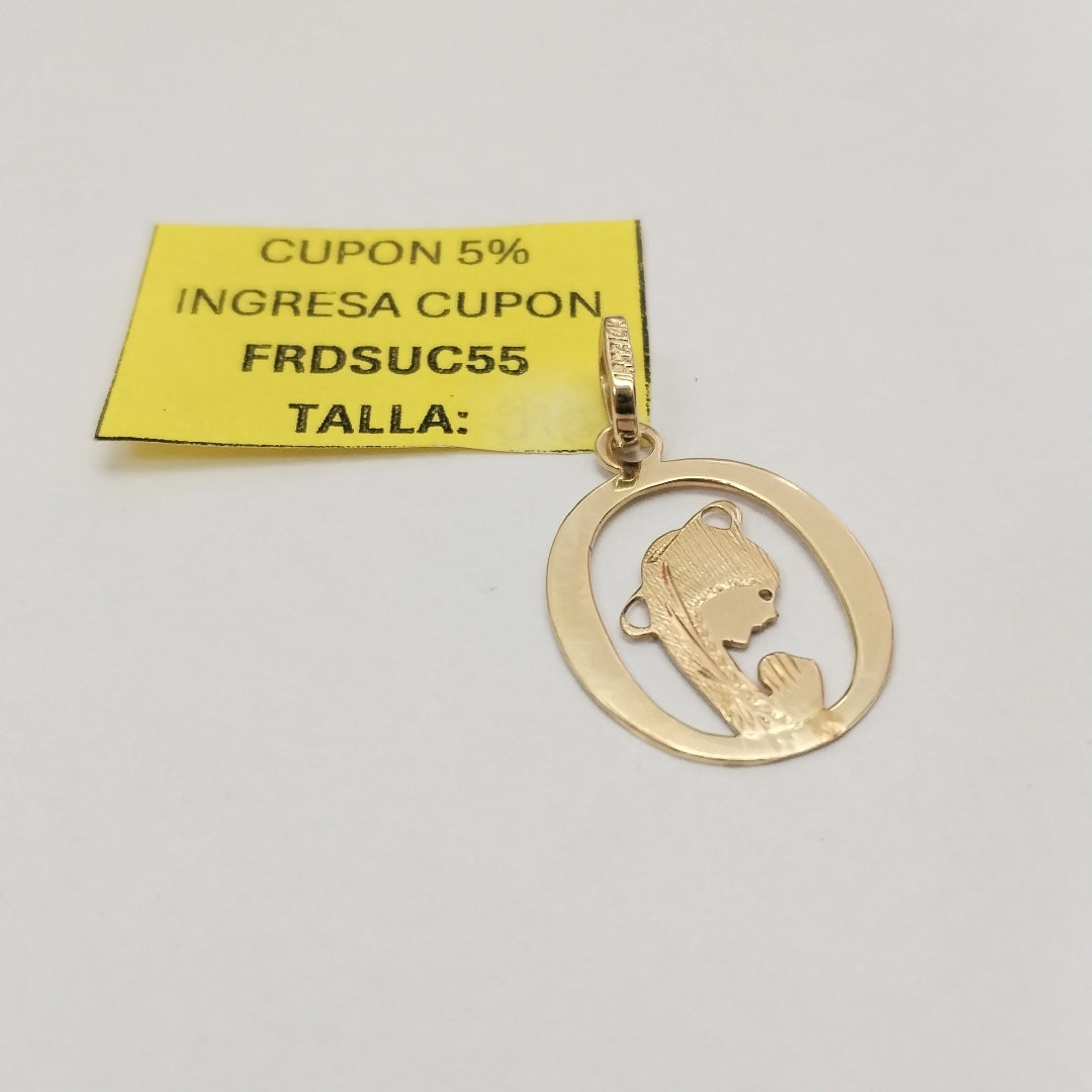 MEDALLA RELIGIOSA ORO 14 K 1,70 GRMS (SEMINUEVO)