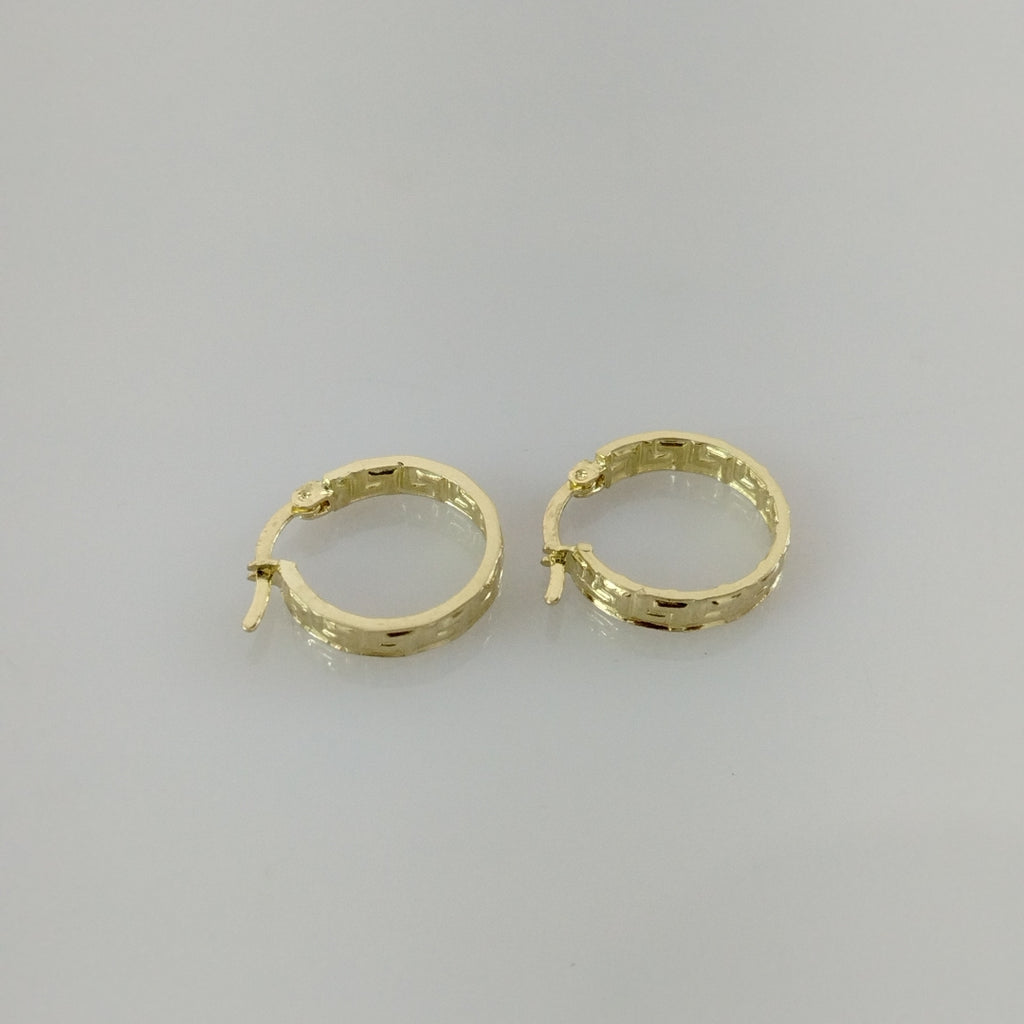 ARETES ARRACADAS FIG GRECAS 14K 1.7 GR (NUEVO)