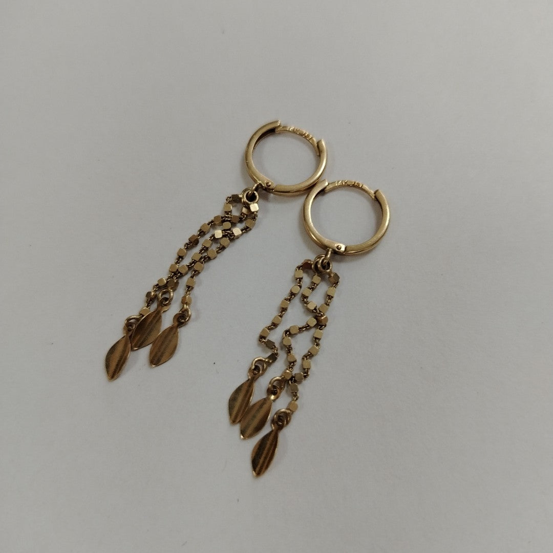 ARRACADAS PAR ORO 14 K 2,70 GRMS (SEMINUEVO)