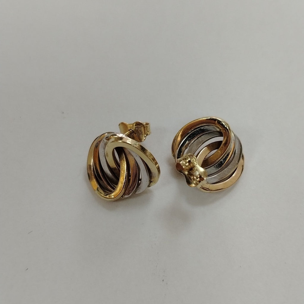 BROQUELES PAR ORO,RODIADO 14 K 2,40 GRMS (SEMINUEVO)