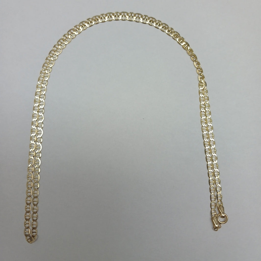 CADENAS TEJIDO GUCHI ORO 10K 55 CM 4.1 GR (NUEVO)