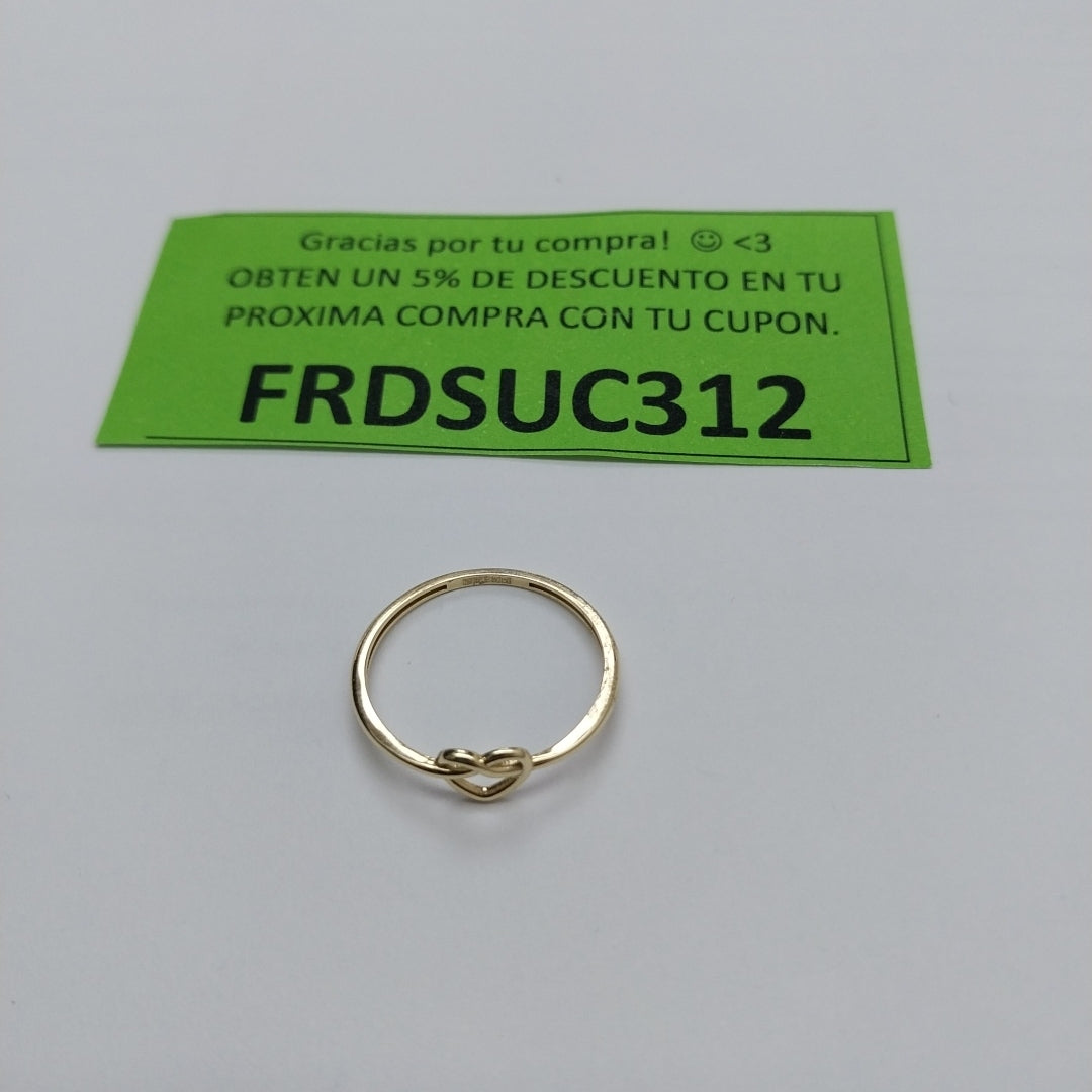 ANILLOS ANILLITO FIG CORAZON 10K TALLA 7 0.8 GR (NUEVO)