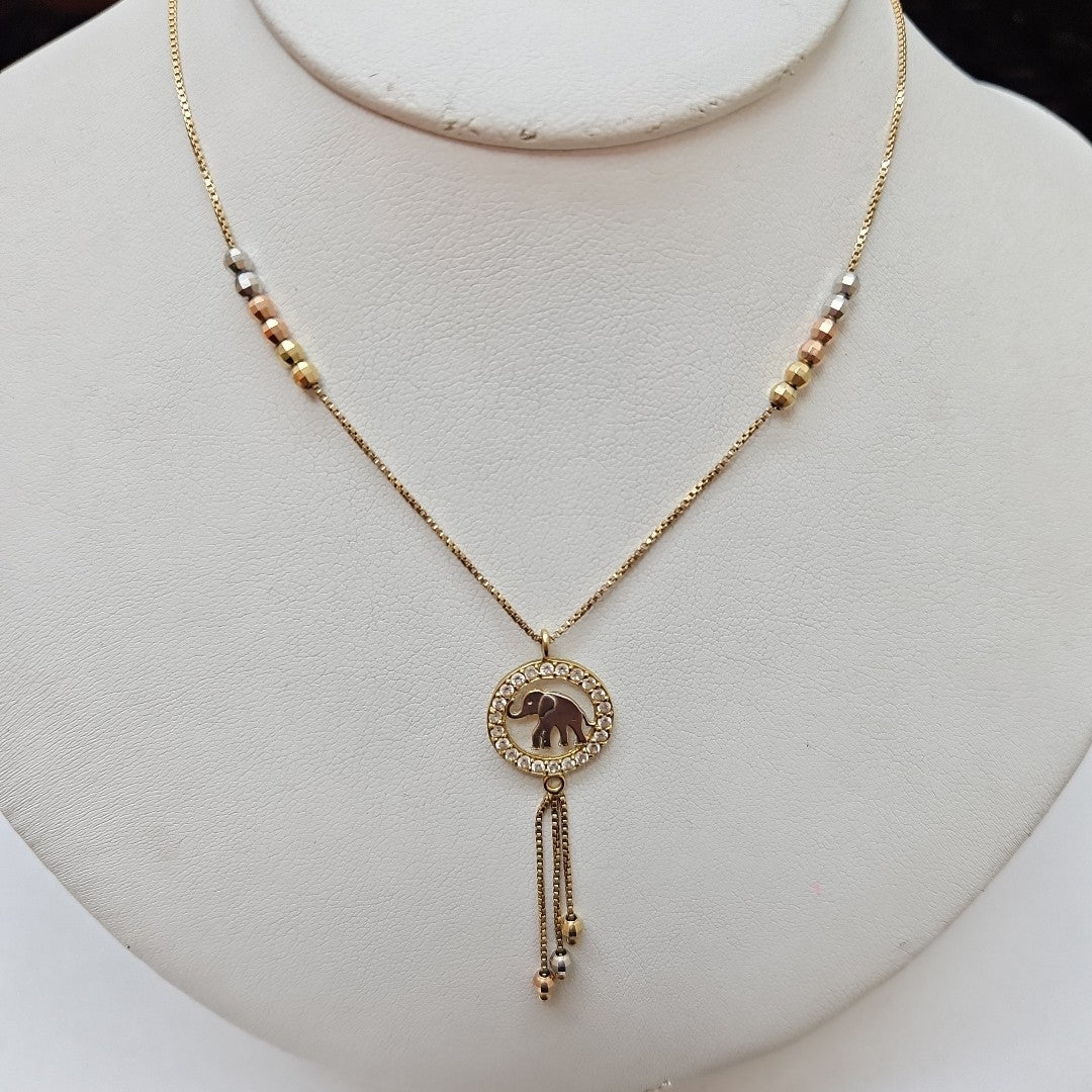 GARGANTILLA ORO,ORO COMBINADO 14 K 3,80 GRMS (SEMINUEVO)