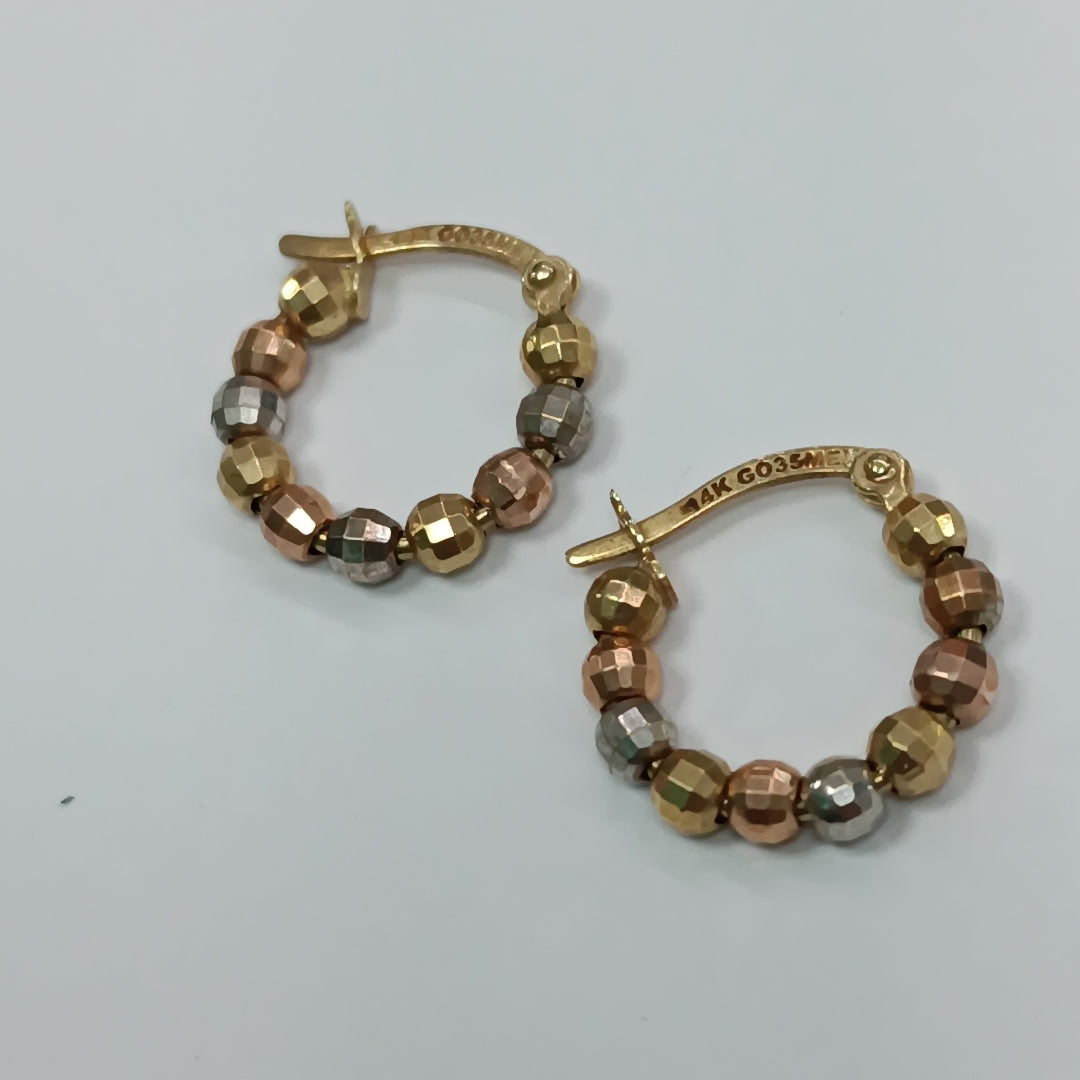 ARRACADAS PAR ORO 14 K 1,80 GRMS (SEMINUEVO)