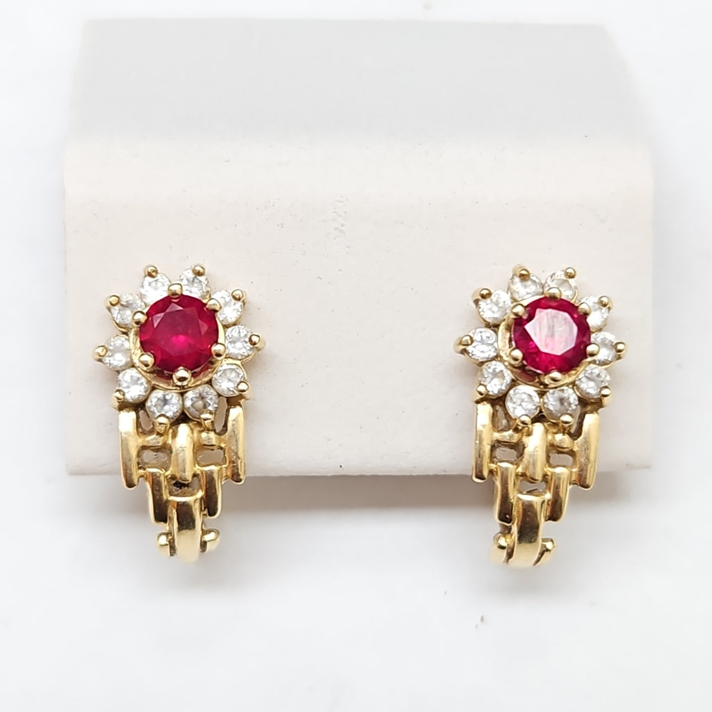 ARETES PAR ORO 14 K 3.2 GRMS (SEMINUEVO)