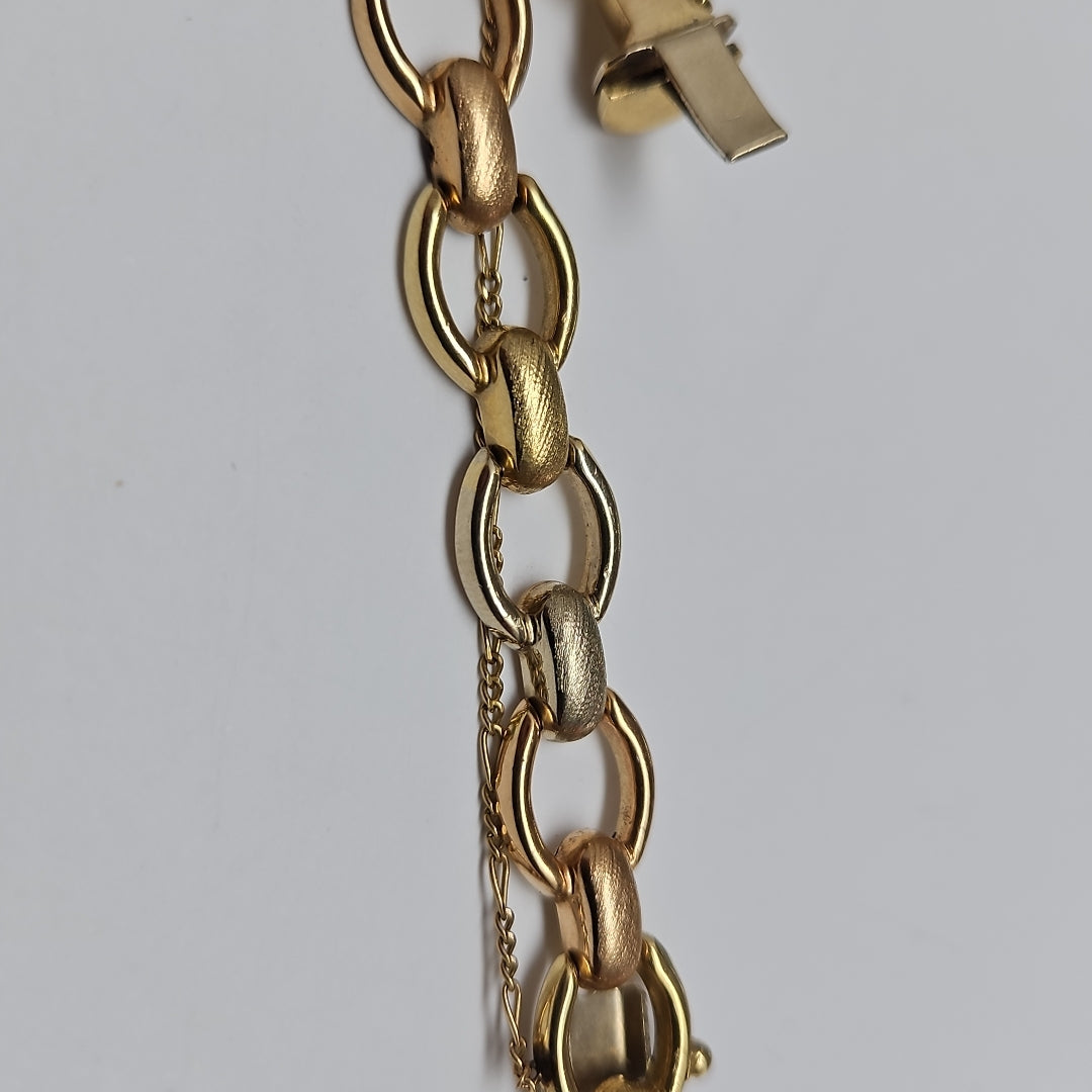 PULSERA ORO COMBINADO 14 K 11,90 GRMS (SEMINUEVO)